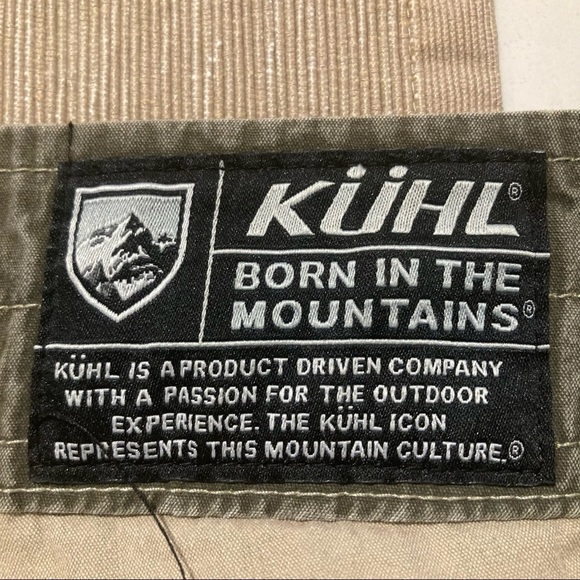 KUHL 38 x 32 Revolvr Vintage Patina Dye Cargo  Style Pockets Comfort Knee Pants - Picture 8 of 16